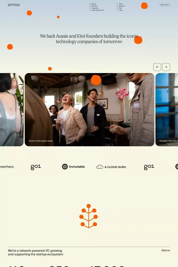 Airtree - Landing design inspiration