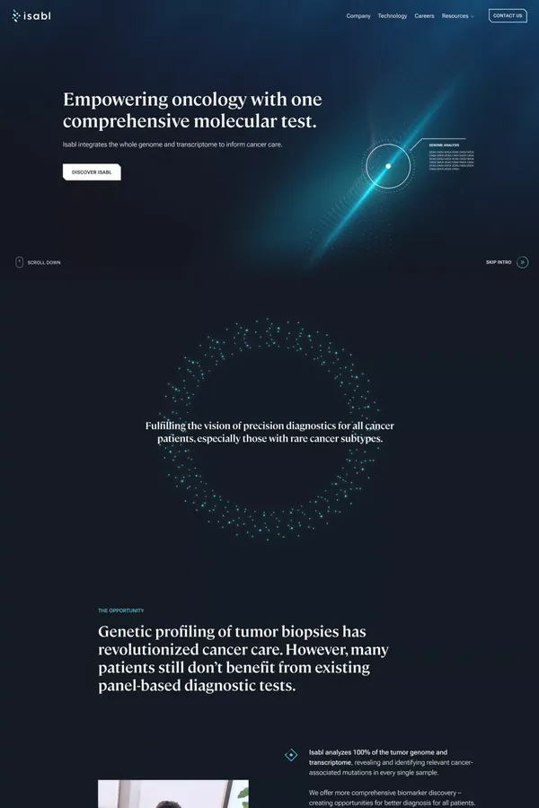 Isabl - Home - Landing design inspiration