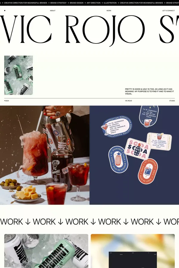 Vic Rojo Studio - Portfolio design inspiration