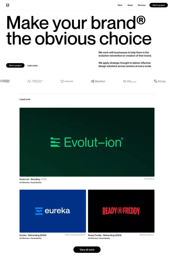 Studio RDDC - Portfolio design inspiration