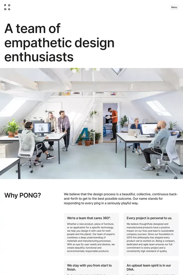 About us | Industrial design from Berlin | PONG - About Us  design inspiration