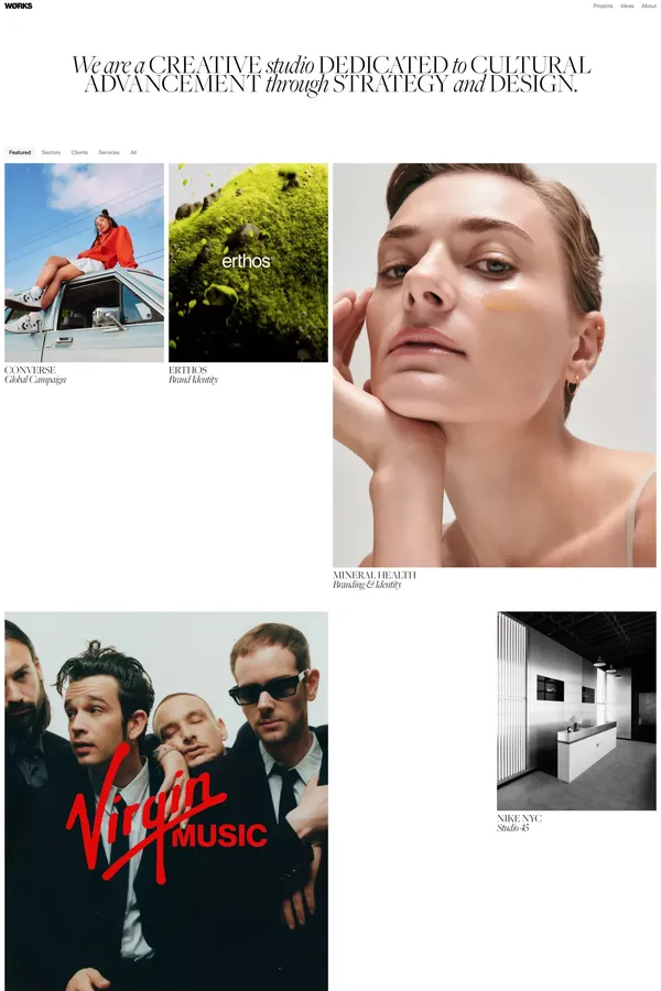 WØRKS - Portfolio design inspiration