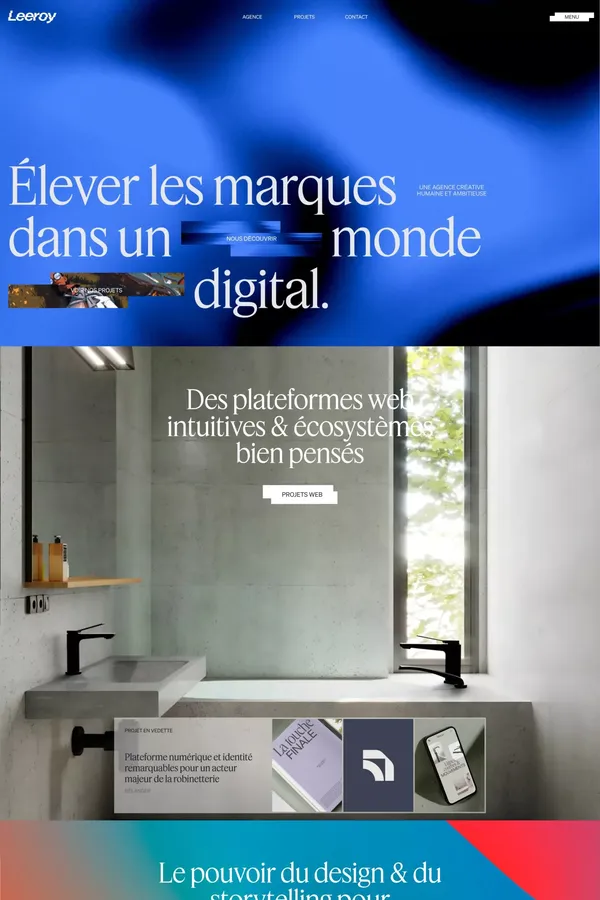 LEEROY Agence Créative à Montréal - Web & Marketing - Portfolio design inspiration