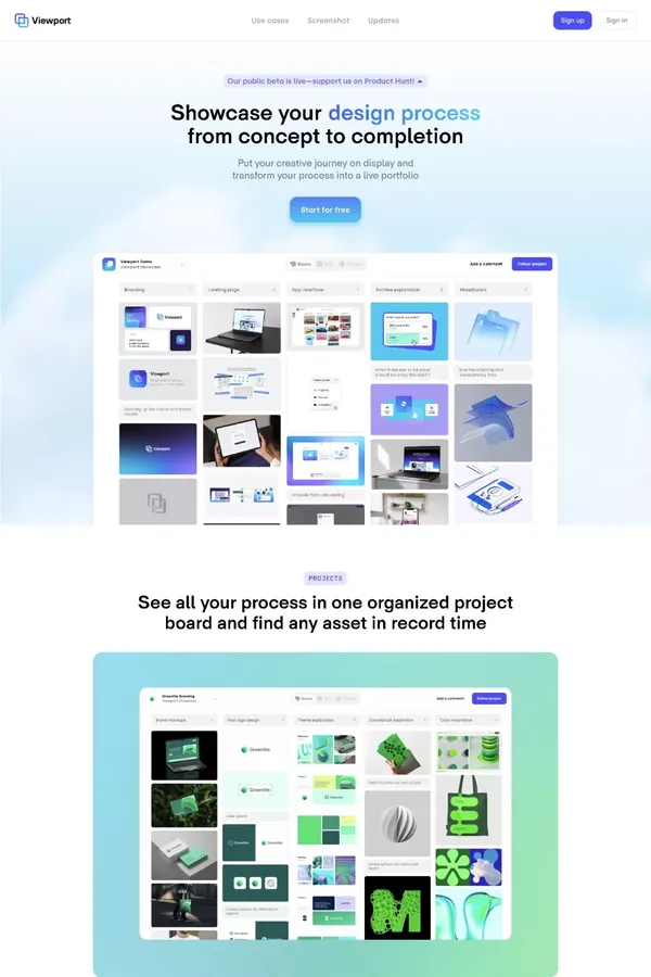 Viewport â A portfolio builder that showcases your design process