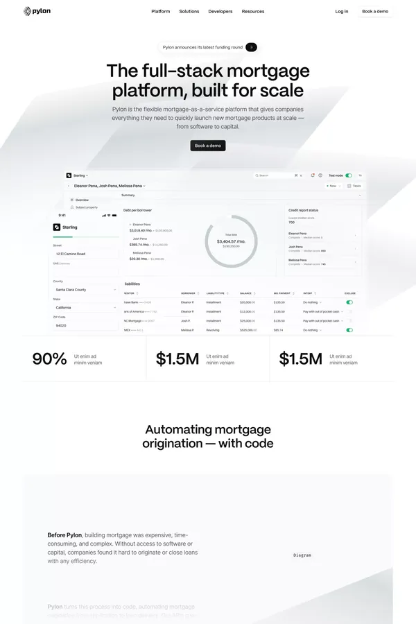 Pylon | The programmatic mortgage rails
