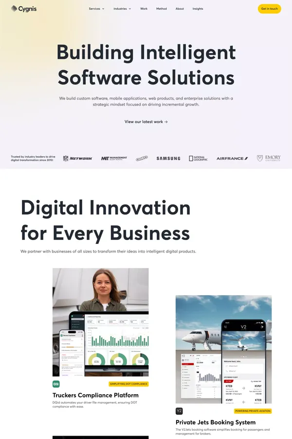 Custom Software Development Company in USA | Cygnis