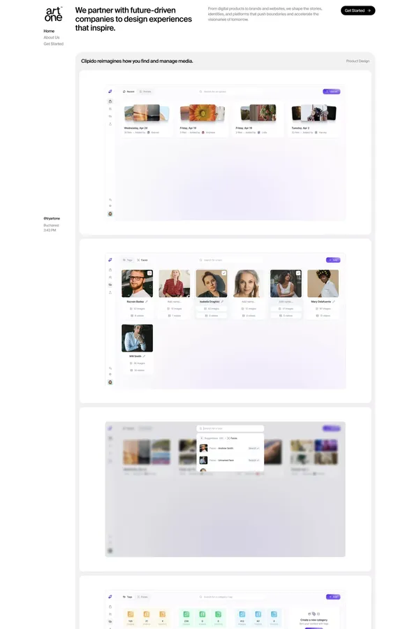 Artone Studio â Crafting Digital Experiences - Portfolio design inspiration