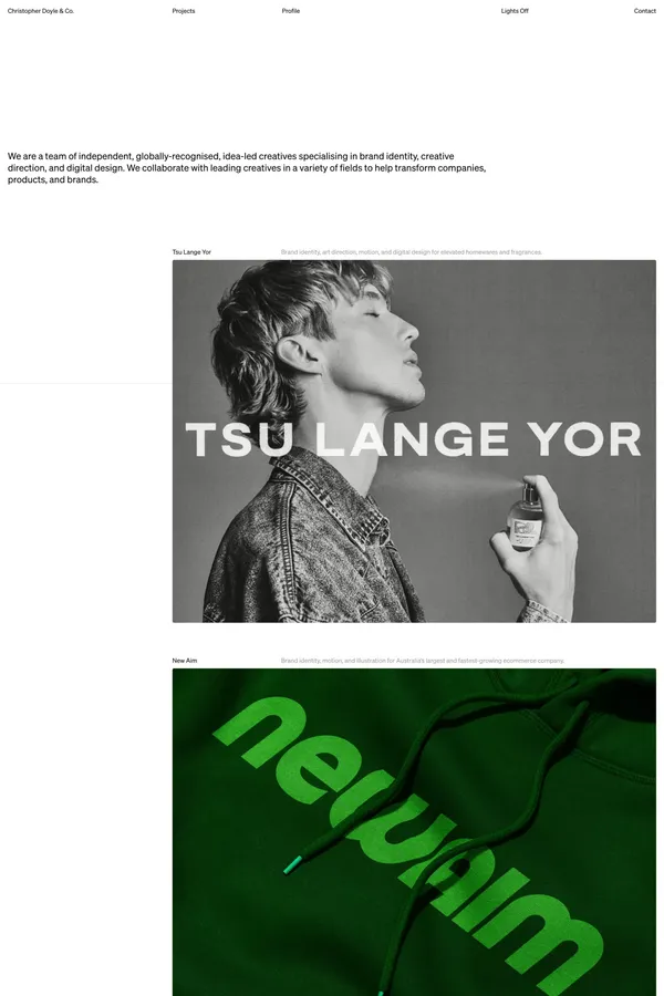 Christopher Doyle & Co. - Portfolio design inspiration