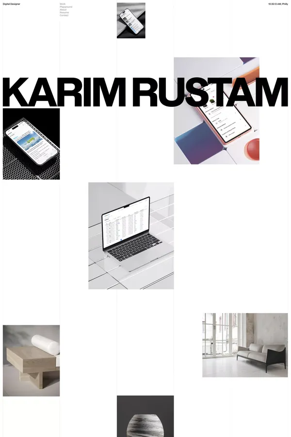 Karim Rustam | Digital Designer - Portfolio design inspiration