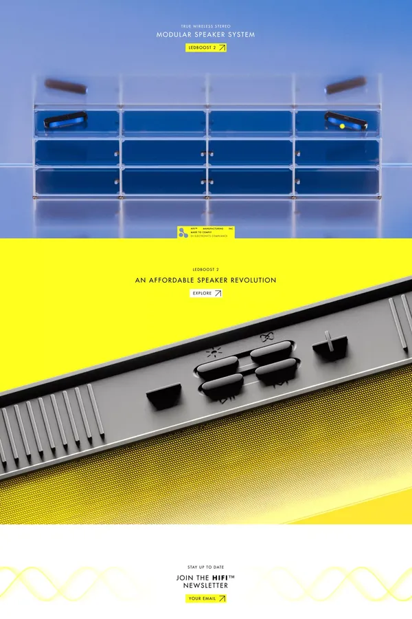 Hifi Sound - Landing design inspiration