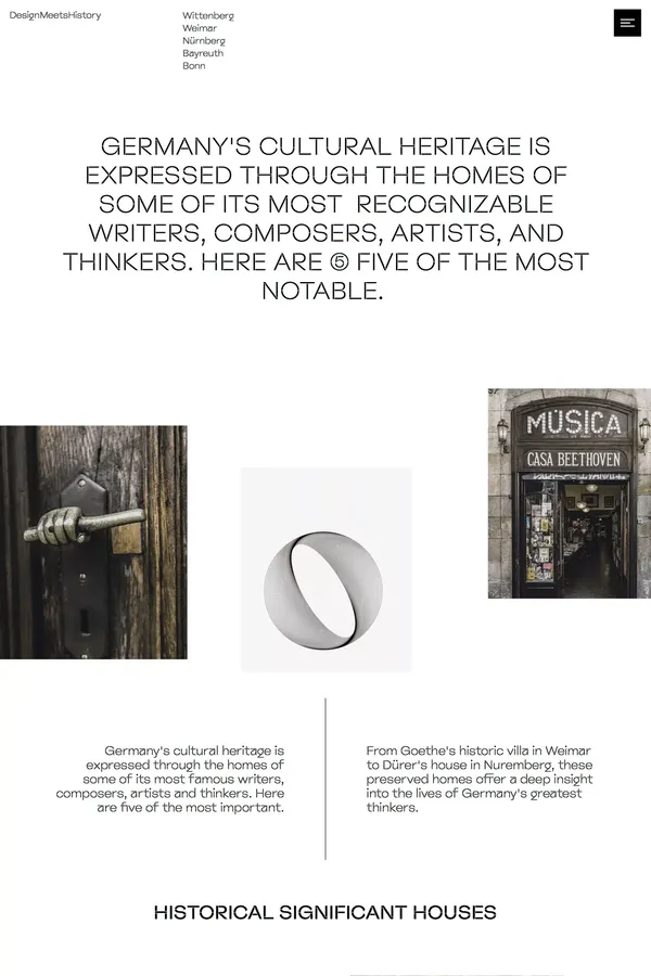 DesignMeetsHistory | Heritage Houses - Portfolio design inspiration