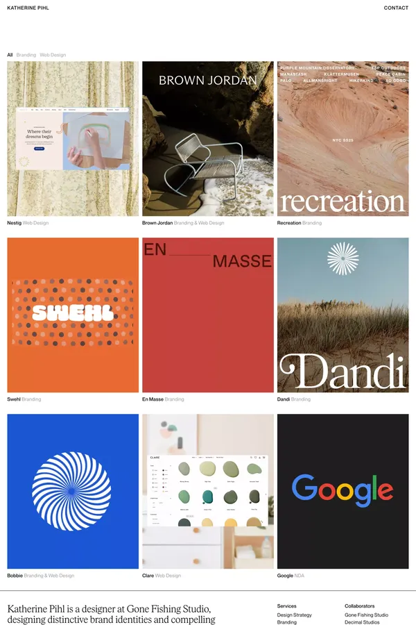 Katherine Pihl | Brand & Digital Designer - Portfolio design inspiration