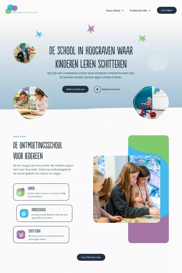 Blauwe Aventurijn  |  De school waar kinderen leren schitteren