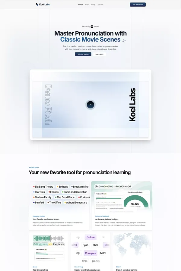 Koel Labs - Your new favorite tool for pronunciation learning