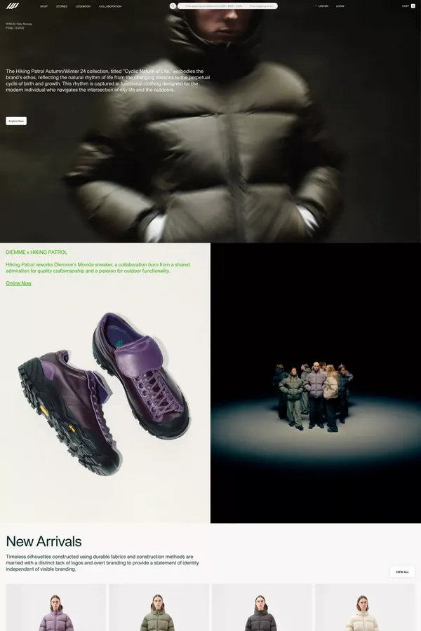 Hiking Patrol - Official Store - Ecommerce design inspiration