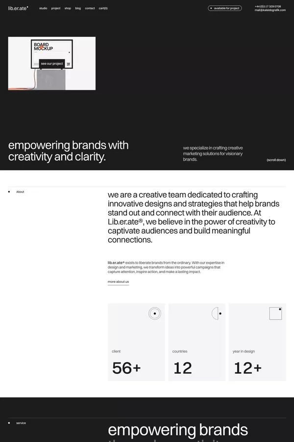 Liberate - HTML Webflow template - Template design inspiration