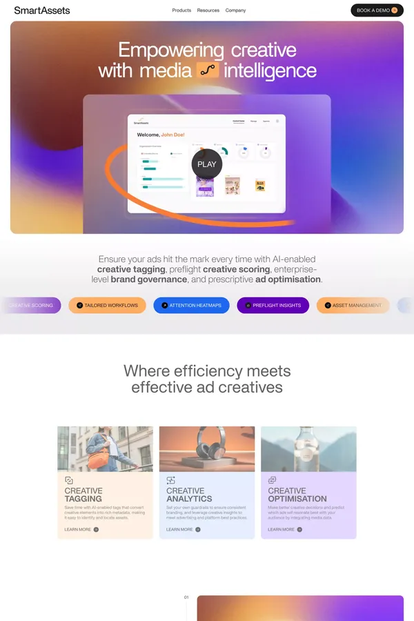 Home – SmartAssets - Landing design inspiration