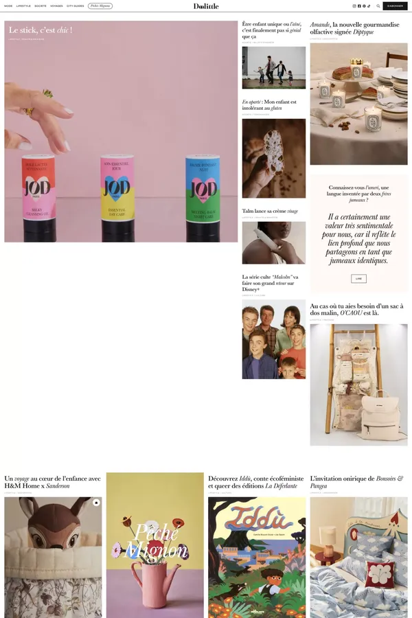 Doolittle - Blog design inspiration