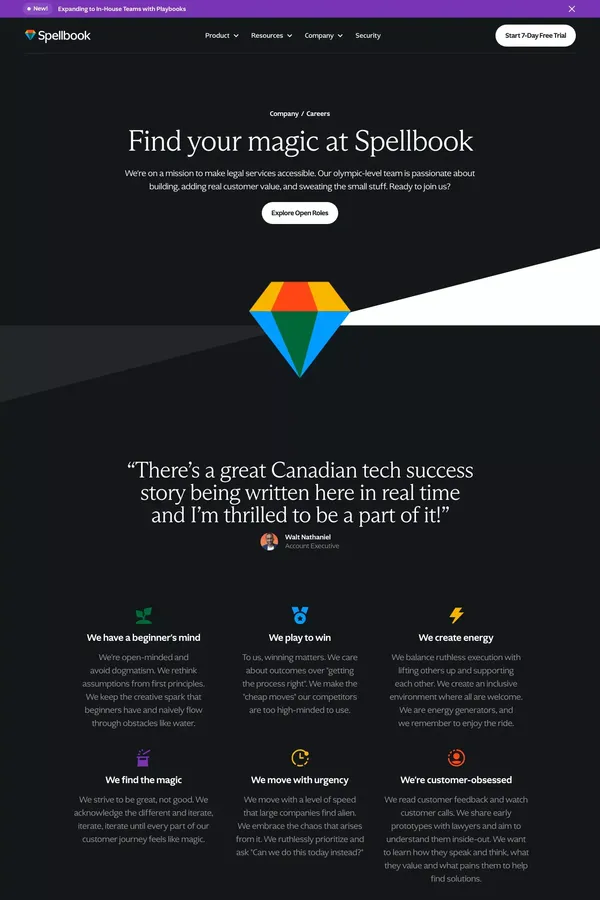 Spellbook Careers - We're Hiring - Career design inspiration