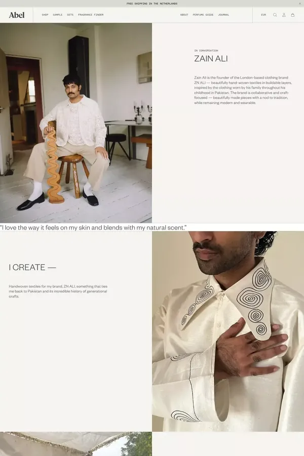 IN CONVERSATION â ZAIN ALI - Blog Post design inspiration