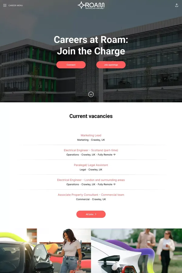 Careers at Roam: Join the Charge - Roam - Career design inspiration