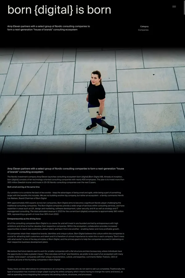 born {digital} is born – born{digital} - Case Study design inspiration