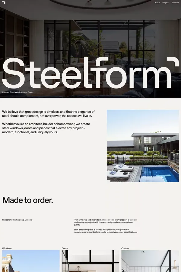 Steelform - Custom Steel Windows - Landing design inspiration