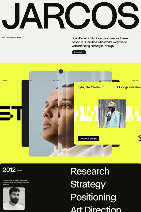 JARCOS - Portfolio design inspiration