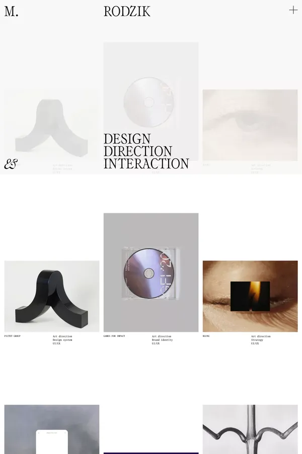 M.Rodzik - Portfolio design inspiration