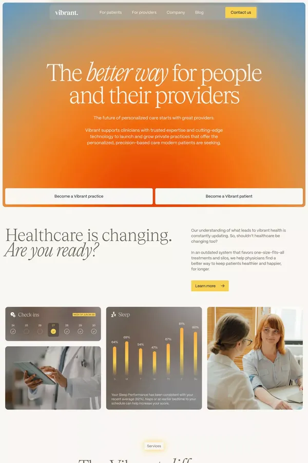 Vibrant | The better way for people and their providers