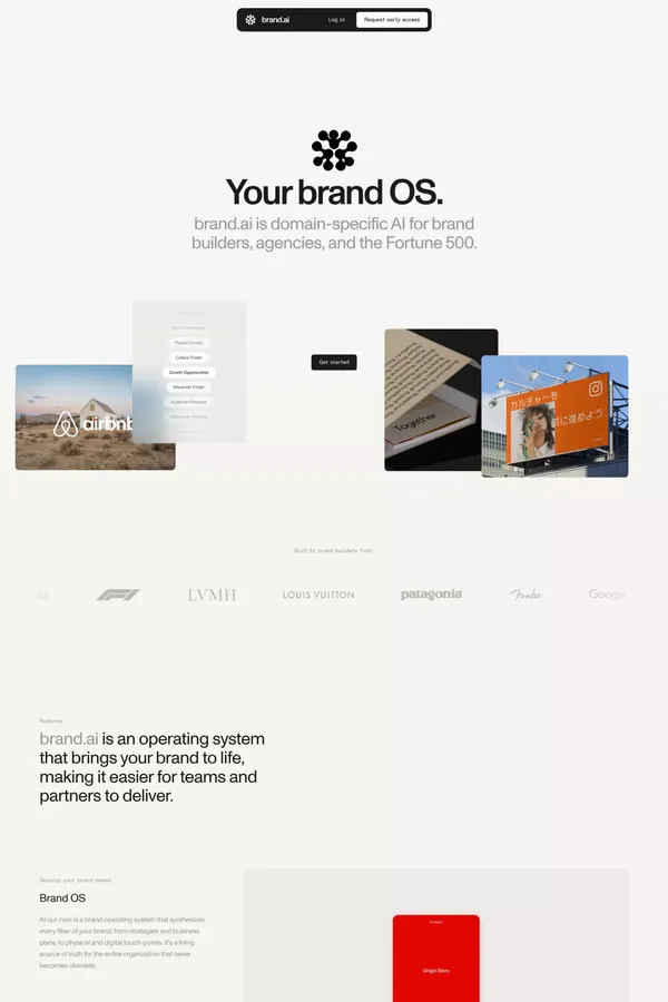 brand.ai | your brand OS - Landing design inspiration