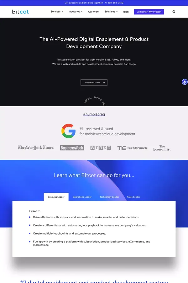 Web and Mobile App Development Company in San Diego | Bitcot