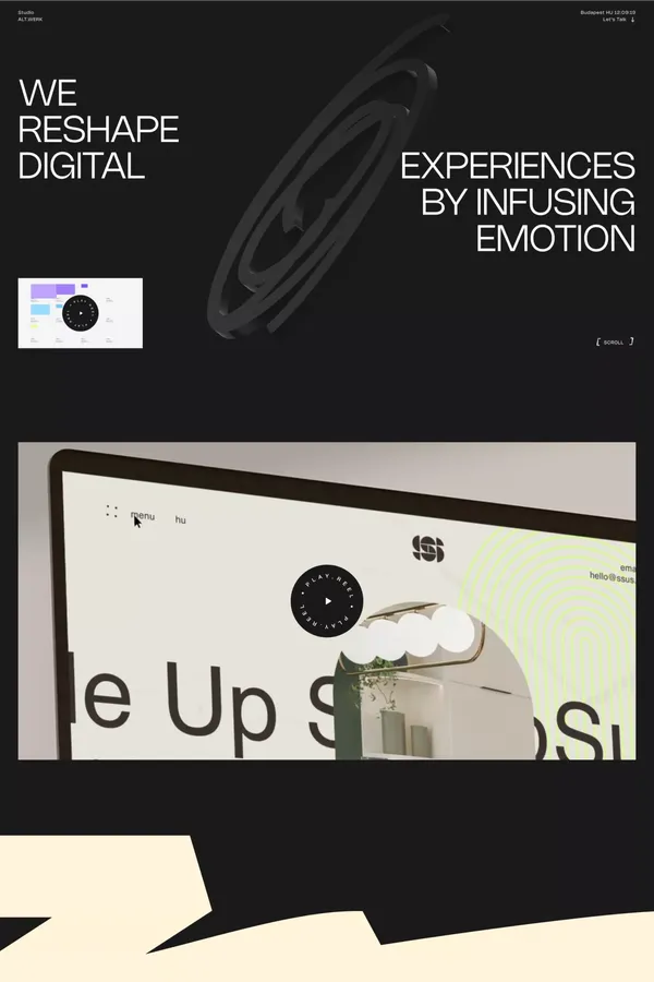 Studio ALT.WERK | Creative Studio in Budapest | UX/UI, Branding & Emotional Design - Portfolio design inspiration