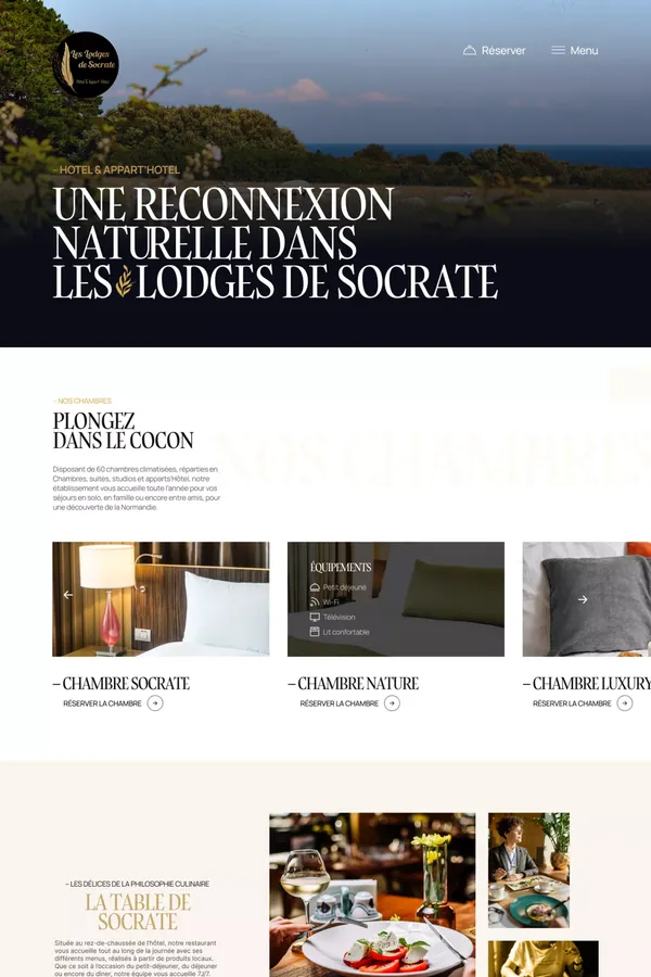 Accueil - Les Lodges de Socrate