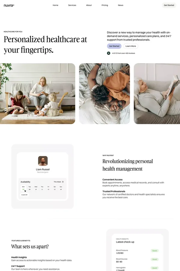 Nuvra- Webflow Ecommerce website template