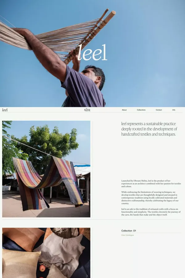 Leel - Landing design inspiration