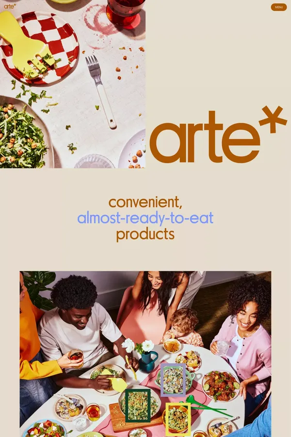 arte* - Landing design inspiration