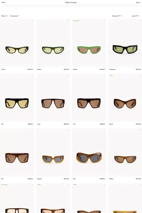 All Sunglasses | Port Tanger Sunglasses – Port Tanger - Product listing design inspiration