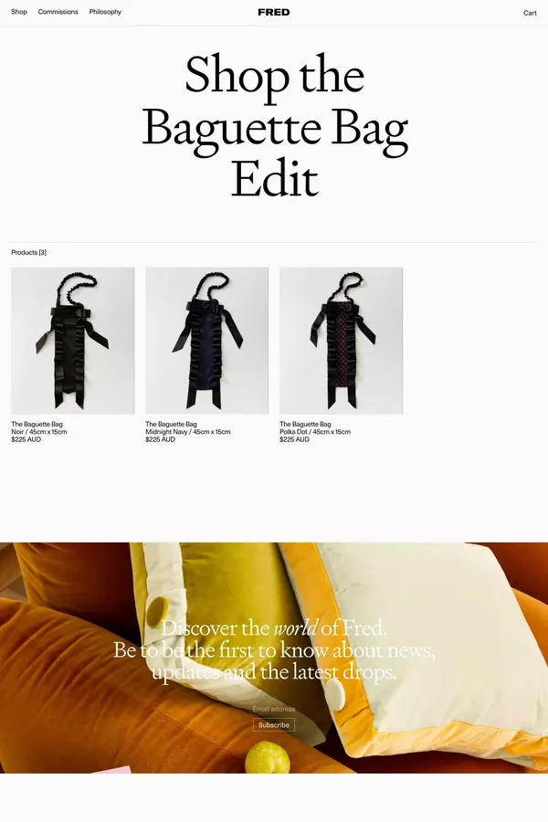 Fred Home - Product listing design inspiration