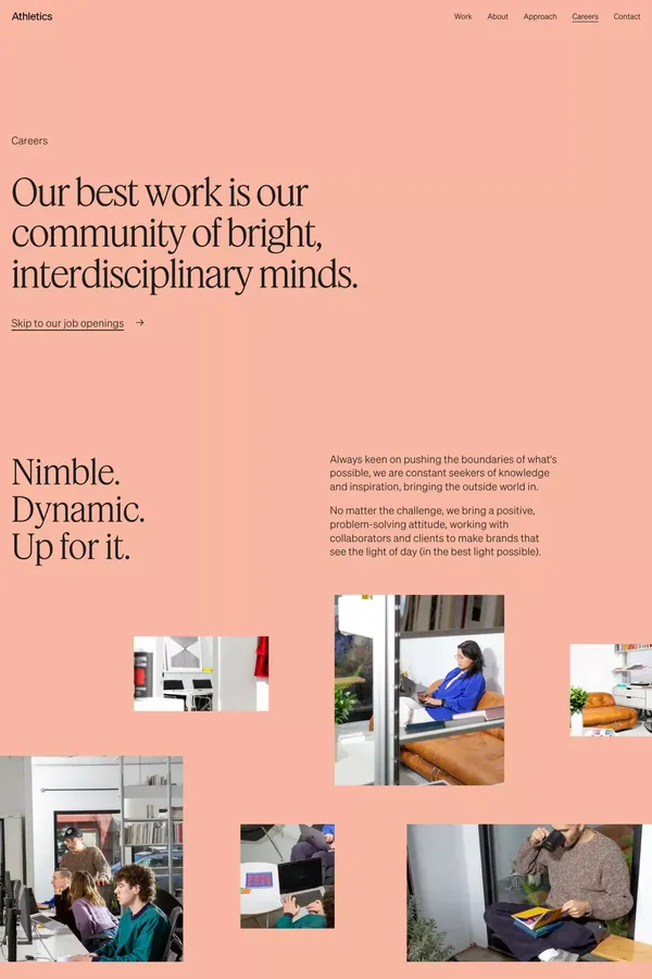 Careers - Athletics - Career design inspiration