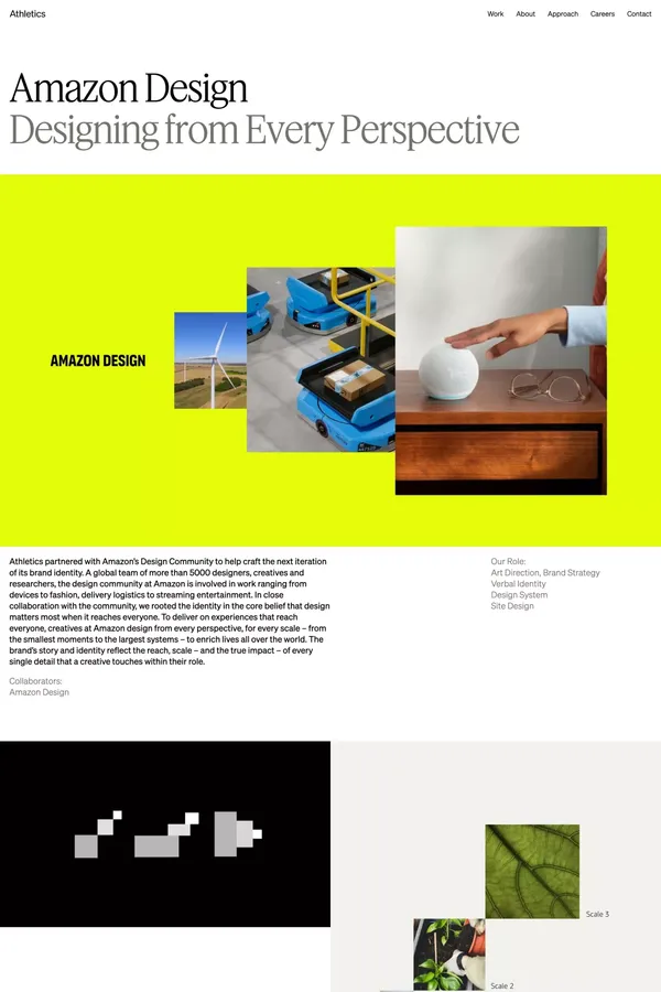 Amazon Design - Athletics - Case Study design inspiration