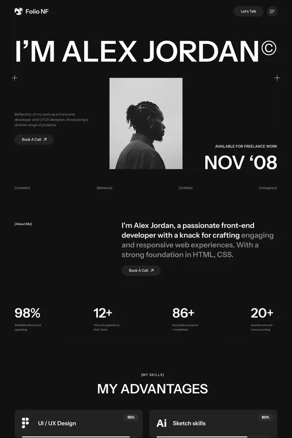 FolioNF - Webflow Ecommerce Website Template