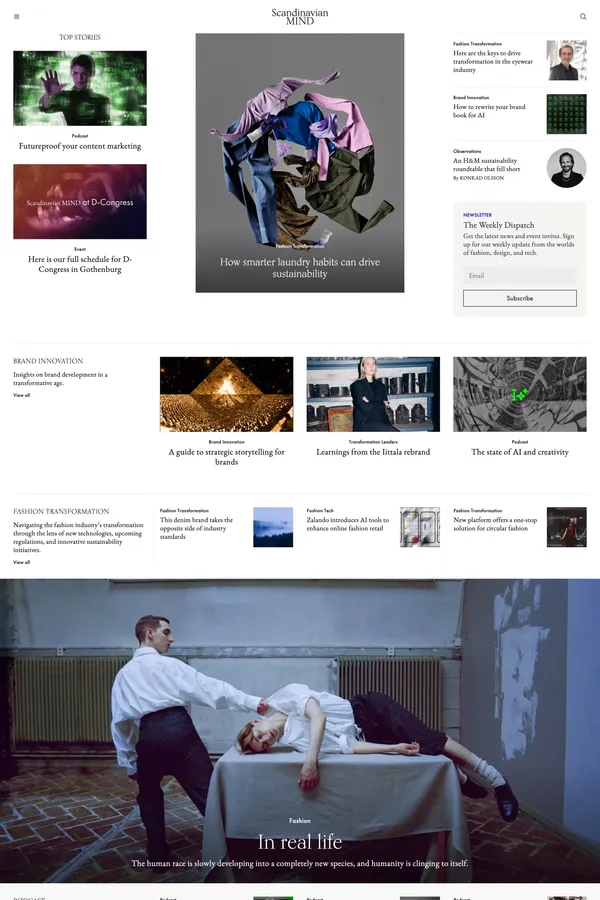 Scandinavian MIND - Blog design inspiration