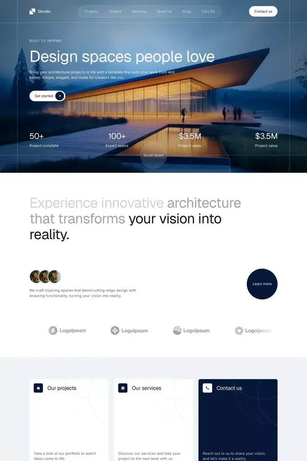 Elevates - Webflow Ecommerce website template