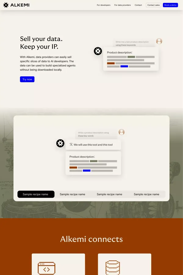 Sell your data. Keep your IP.