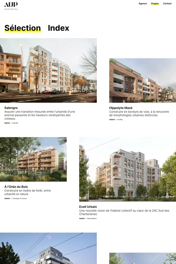 Accueil - AUP - Architecte