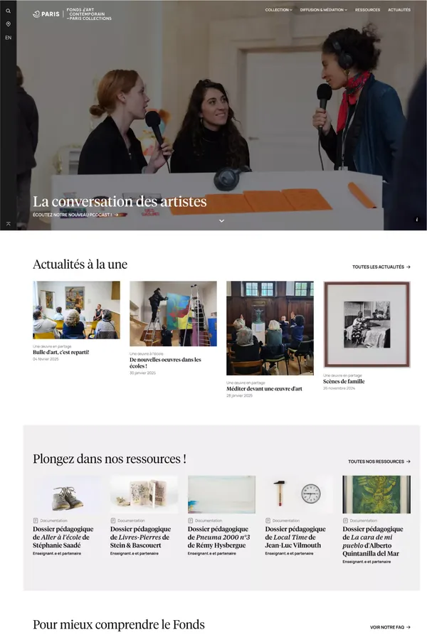 Accueil — Fonds d'art contemporain - Paris Collections