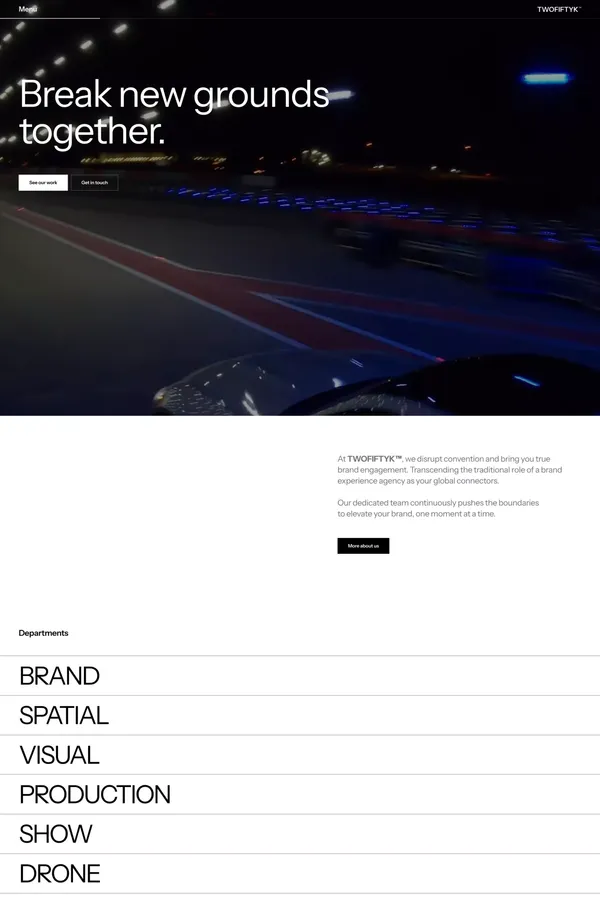 TWOFIFTYK™ - Portfolio design inspiration