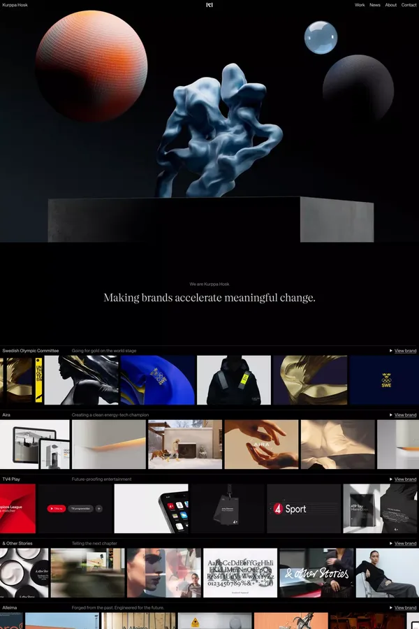 Kurppa Hosk – Brand Agency Stockholm New York - Portfolio design inspiration