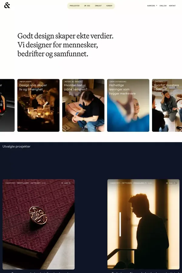 Bielke&Yang - Portfolio design inspiration